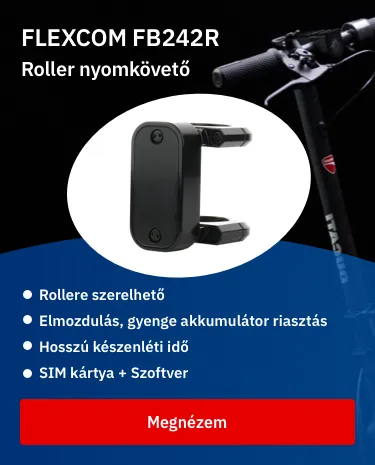 FLEXCOM FB242REBK9005FR6366 4g lte roller gps nyomkövető